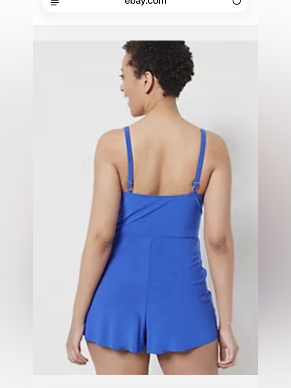 DreamShaper Miraclesuit Ruby Romper Royal Blue Swimsuit Size 12 - Picture 4 of 12